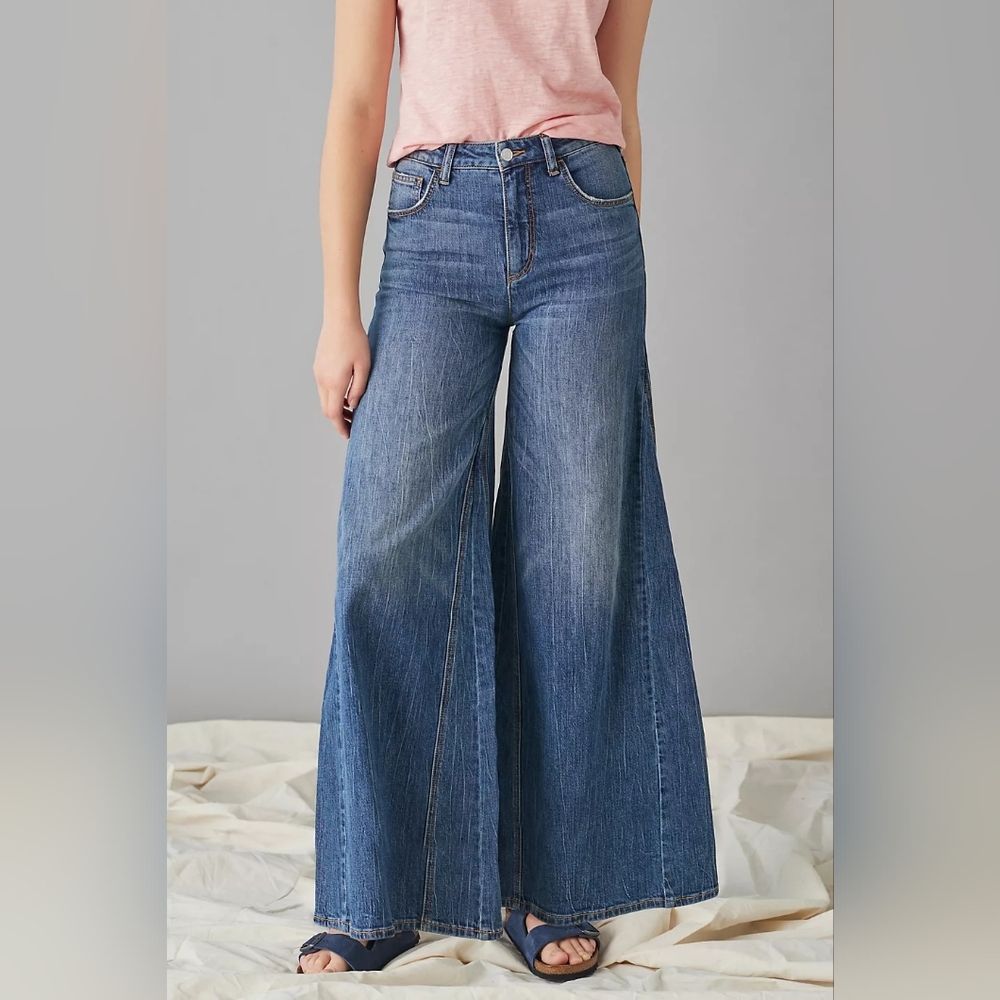 Pilcro High Rise Wide Leg Jeans 27